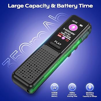 Amazon.com: 128GB Voice Recorder - ZIPCIDE Digital Voice